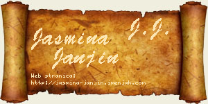 Jasmina Janjin vizit kartica
